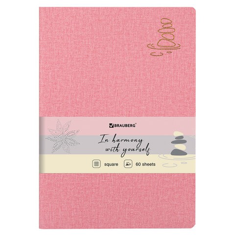 Тетрадь В5 Brauberg Harmony 60 листов, клетка 403840 цена за 2 шт , 